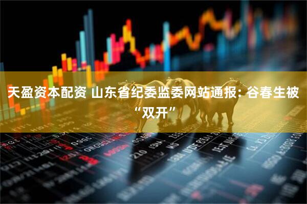 天盈资本配资 山东省纪委监委网站通报: 谷春生被“双开”